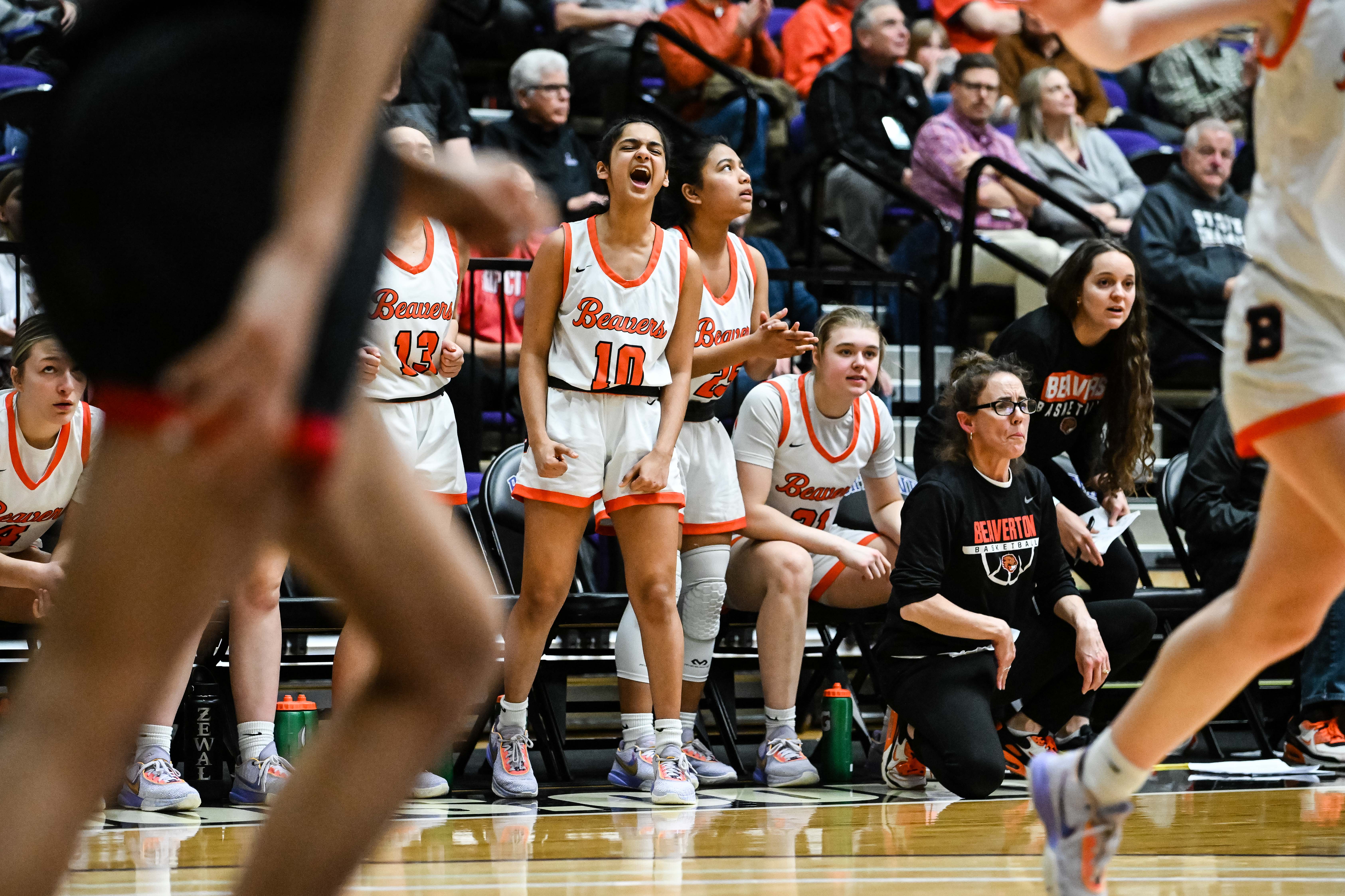 Clackamas Beaverton 6A Oregon girls basketball quarterfinal Naji Saker 1 -84